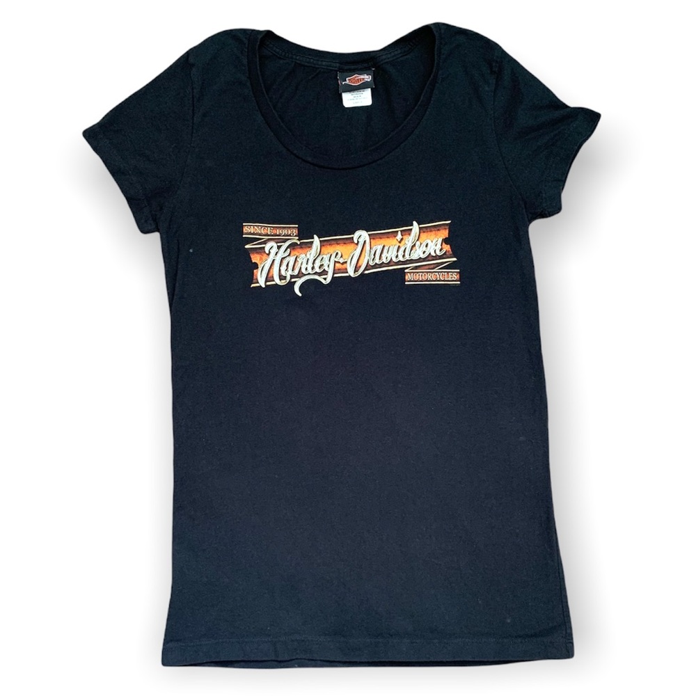 Harley-Davidson Fitted T-Shirt Women’s Tee Shirt Large Casual Iowa